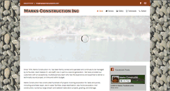 Desktop Screenshot of marksconstructioninc.com